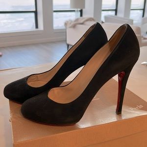 Christian Louboutin suede pumps